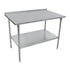 John Boos ST6R1.5-3048SSK Stainless Steel 48" W x 30" D Work Table