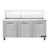 Continental Refrigerator SW72N30M 72" Three-Section Sandwich and Salad Refrigerated Counter