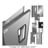 Curtron SPD-50-VCAM-3084 30" x 84" Service-Pro Series 50 Insulated Swing Door