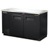 True TBB-2-HC 59" Two Door Black Back Bar Cooler