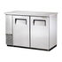 True TBB-24-48-S 49" Stainless Steel Two Door Back Bar Cooler