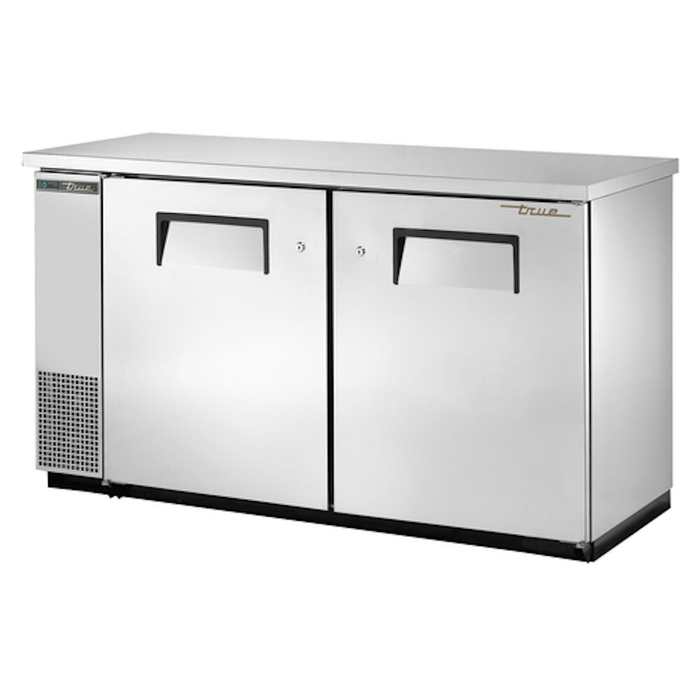 True TBB-24-60-S 61" Stainless Steel Two Door Back Bar Cooler