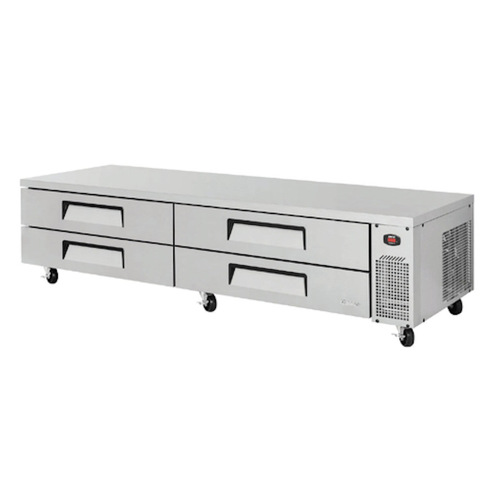 Turbo Air TCBE-96SDR 96" Four Drawer Super Deluxe Refrigerated Chef Base