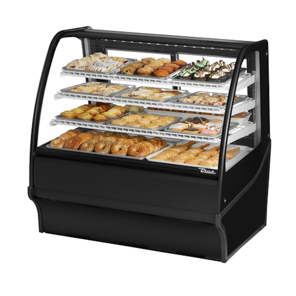 True TDM-DC-48-GE/GE-S-S Non-Refrigerated Stainless Steel Display Merchandiser w/ Stainless Steel Shelves