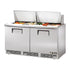 True TFP-64-24M~SPEC3 Refrigerated Counter, Mega Top Sandwich / Salad Unit
