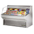 True THAC-60-S-LD Horizontal Air Curtain Refrigerated Merchandiser 60-1/8"W Stainless Steel