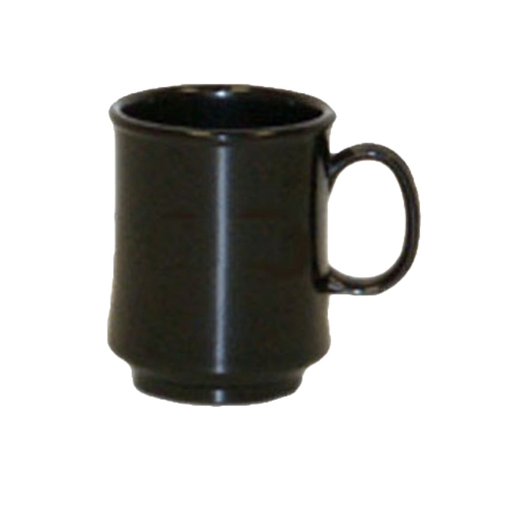 G.E.T. TM-1308-BK 8 oz. Black Plastic Mug (2 dozen per case)