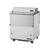 True TMC-34-DS-SS-HC Forced Air Dual Sided White Exterior/Stainless Interior Mobile Milk Cooler