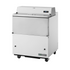 True TMC-34-SS-HC Forced Air White Exterior & Stainless Interior Mobile Milk Cooler