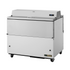 True TMC-49-DS-SS-HC Forced Air Dual Sided White Exterior/Stainless Interior Mobile Milk Cooler