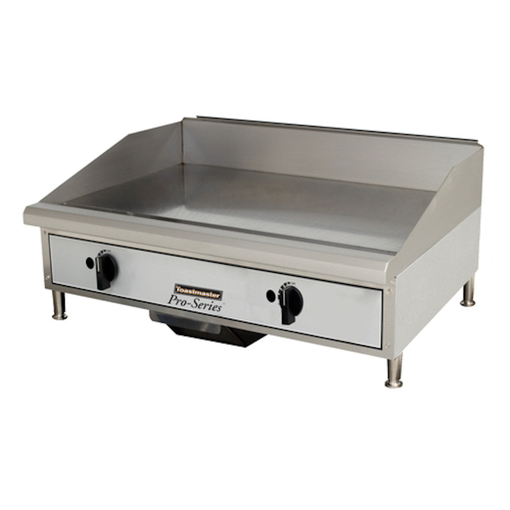 Toastmaster TMGM24 Countertop 24" Natural Gas Griddle with Manual Controls - 40,000 BTU