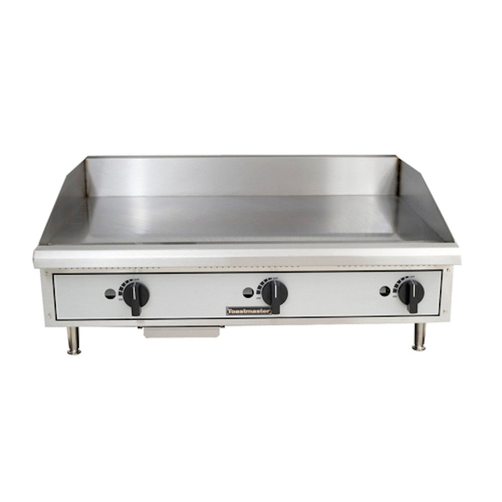 Toastmaster TMGM36 Countertop 36" Natural Gas Griddle with Manual Controls - 60,000 BTU