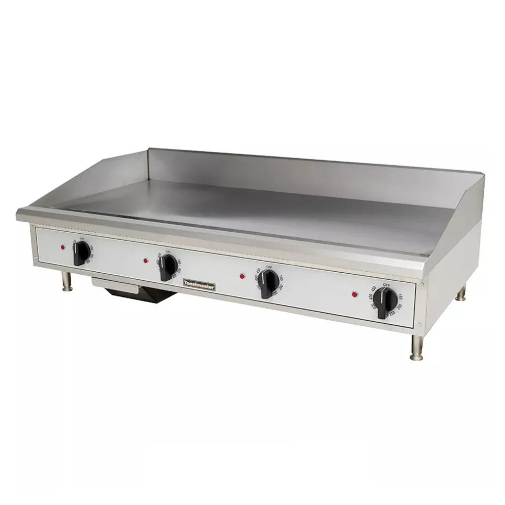 Toastmaster TMGT48 Countertop 48" Natural Gas Griddle with Thermostatic Controls - 80,000 BTU