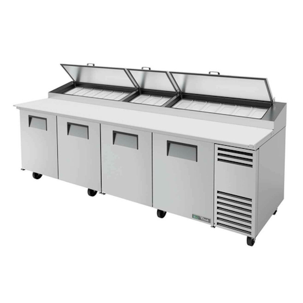 True TPP-AT-119-HC 119"W Solid Door Pizza Prep Table