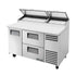 True TPP-AT-60D-2-HC 60"W Solid Door & Drawer Pizza Prep Table