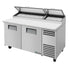 True TPP-AT-67-HC 67"W Solid Door Refrigerated Pizza Prep Table