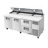 True TPP-AT-93D-2-HC 93"W Solid Door & Drawer Pizza Prep Table