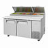 Turbo Air TPR-67SD-N 67" Two Door Super Deluxe Pizza Prep Table