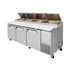 Turbo Air TPR-93SD-N 93" Three Door Super Deluxe Pizza Prep Table