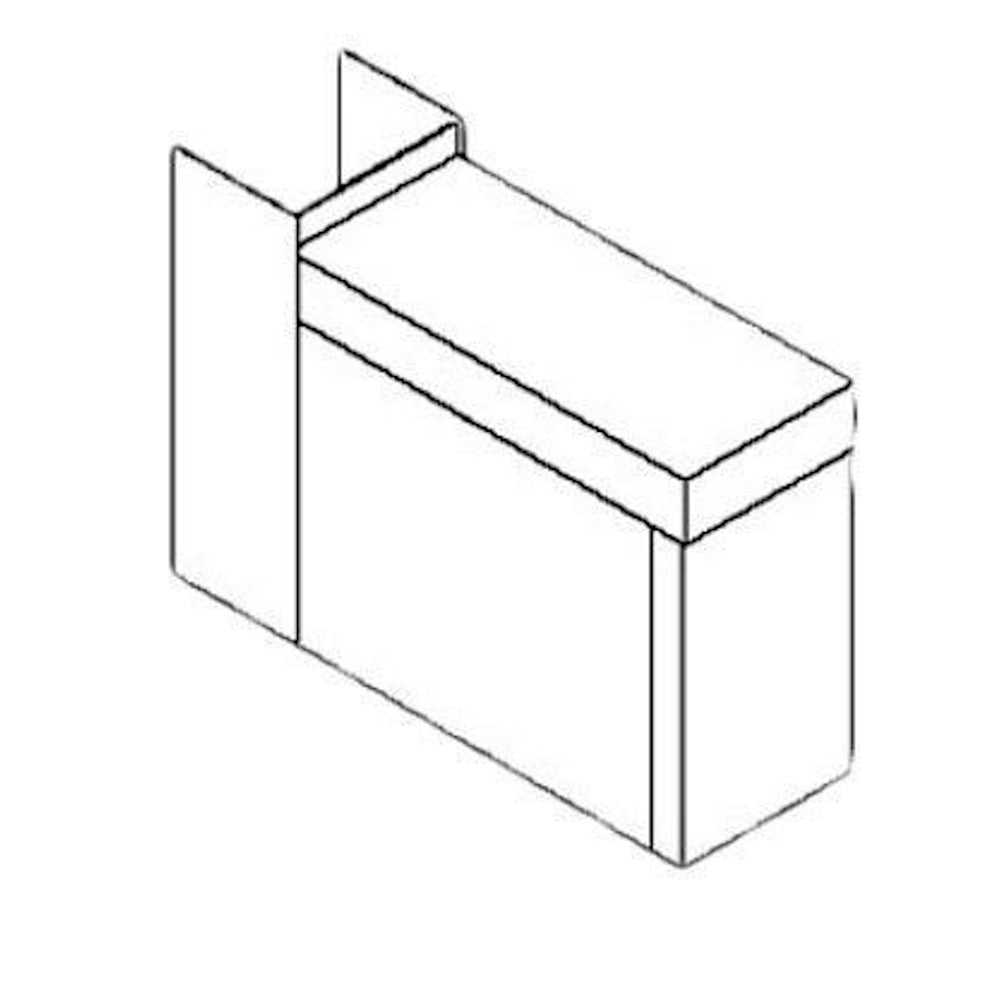 Perlick TS6CO 6" Underbar Filler Section With Flat Top