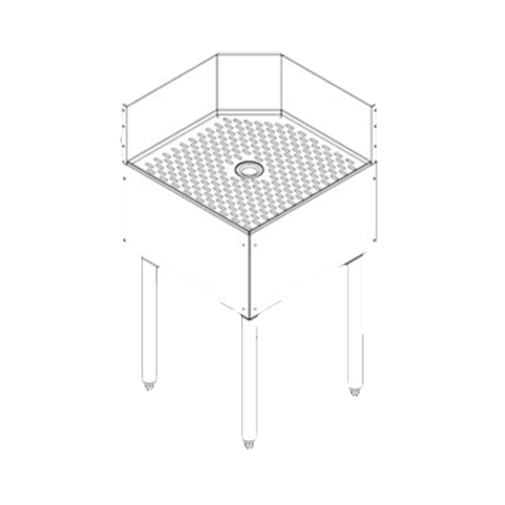 Perlick TS90TC Inside Full Corner 90° Angle Drainboard Top Corner Filler