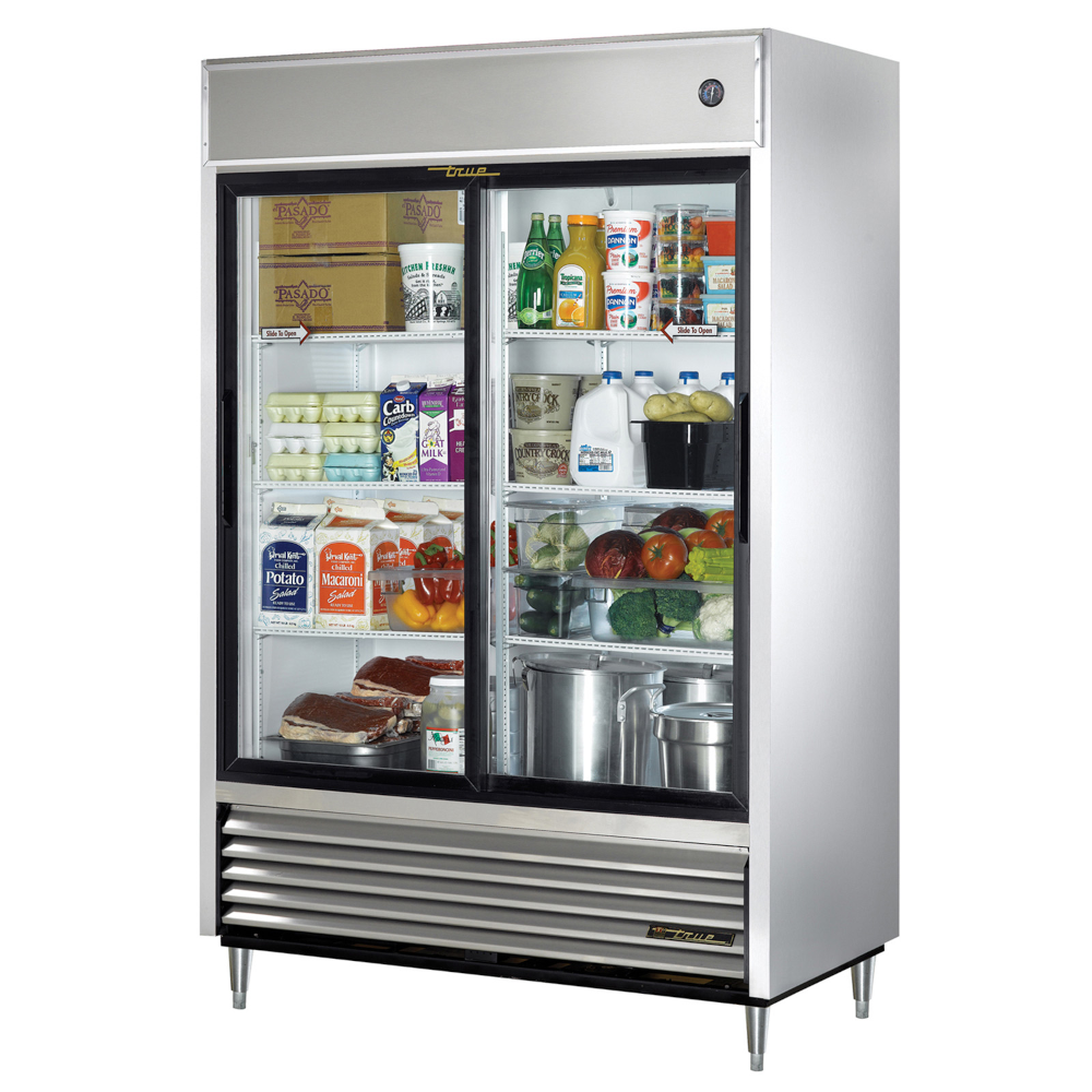 True TSD-47G-HC-LD Sliding Glass Door Reach-In Refrigerator