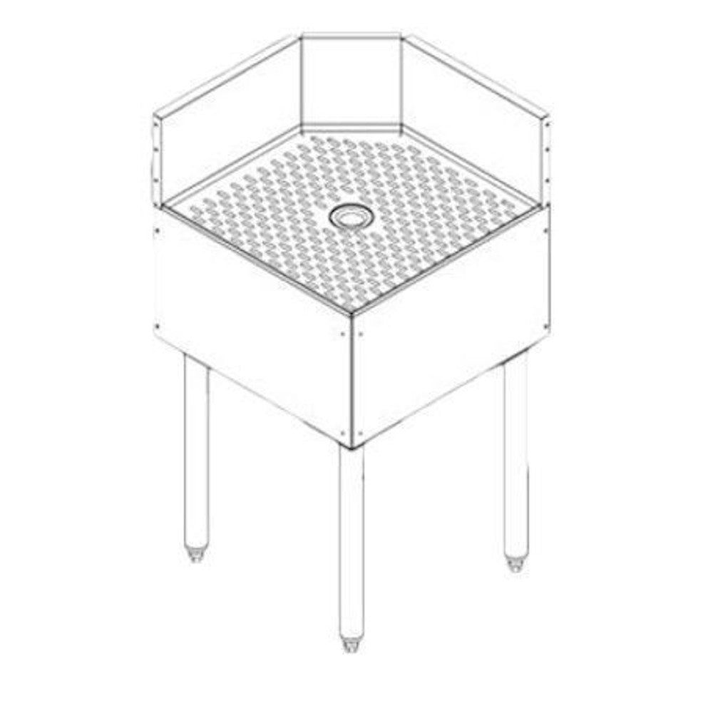 Perlick TSF90TC Underbar Corner 90° Inside Full Angle Filler