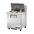 True TSSU-27-12M-B-HC~SPEC3 Refrigerated Counter, Mega Top Sandwich / Salad Unit