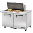 True TSSU-48-15M-B-HC~SPEC3 Refrigerated Counter, Mega Top Sandwich / Salad Unit