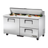 True TSSU-60-16D-2-HC~SPEC3 Refrigerated Counter, Sandwich / Salad Unit