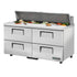 True TSSU-60-16D-4-ADA-HC 60" ADA Compliant Drawered Sandwich Salad Unit