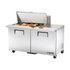 True TSSU-60-18M-B-HC~SPEC3 Refrigerated Counter, Mega Top Sandwich / Salad Unit