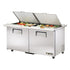True TSSU-60-24M-B-DS-ST-ADA-HC~SPEC3 Refrigerated Counter, Mega Top Sandwich / Salad Unit