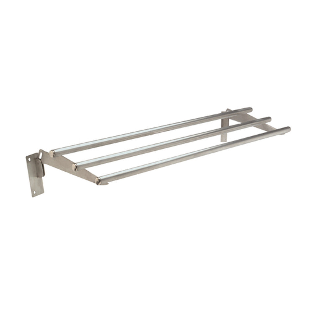 Advance Tabco TTR-3D Stainless Steel Round Tubular Tray Slide w/ Drop-Down Brackets