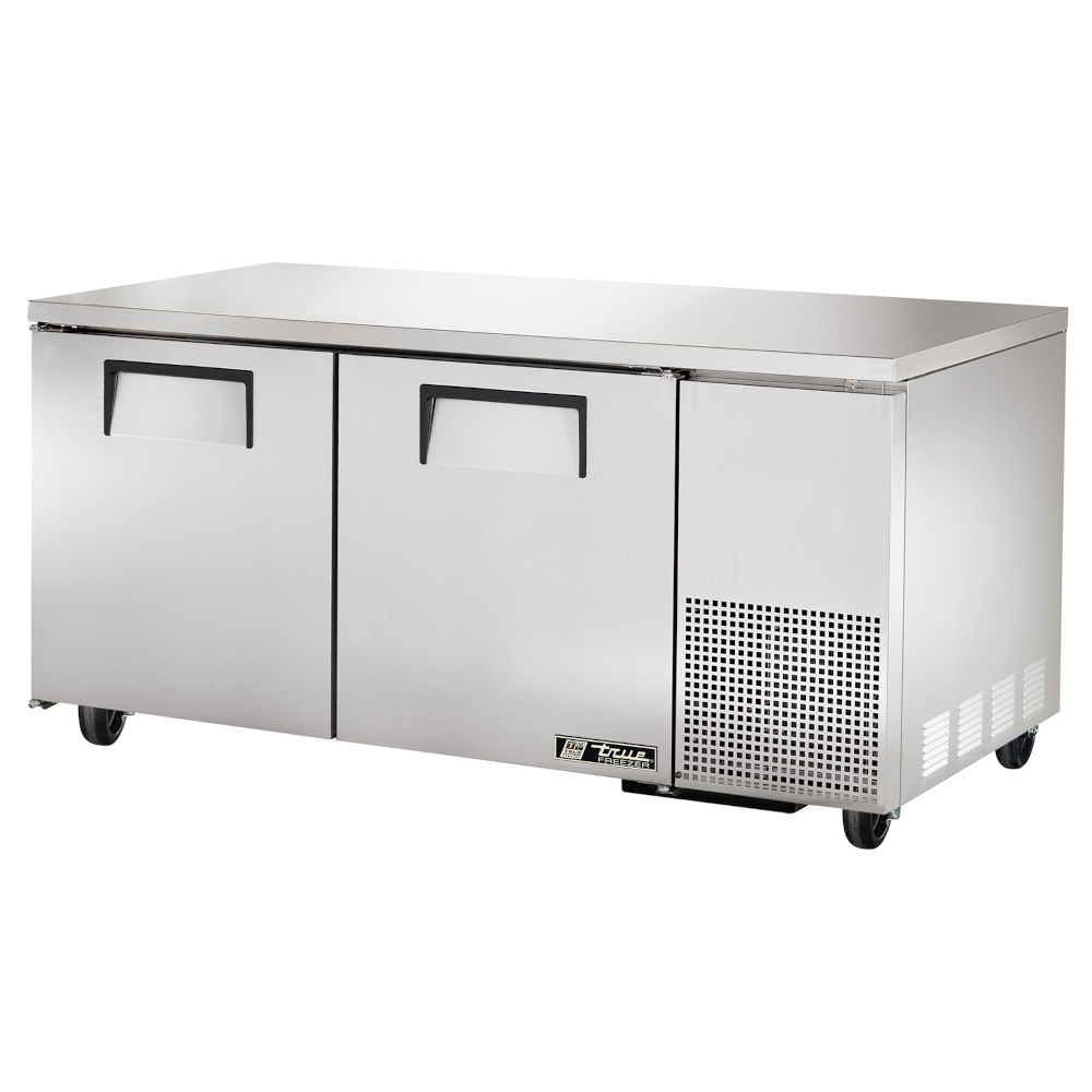 True TUC-67F Two Section Solid Door Deep Undercounter Freezer