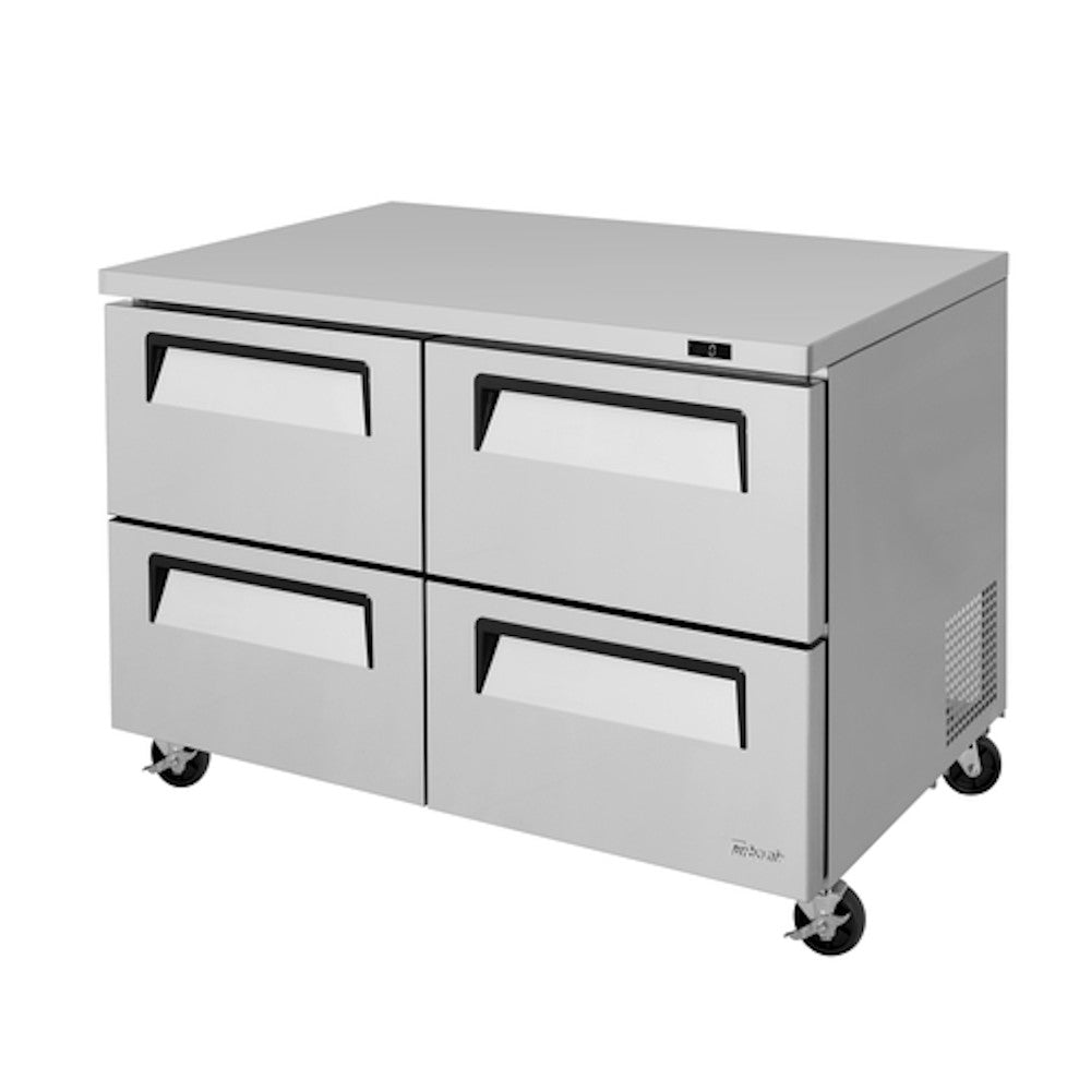 Turbo Air TUF-48SD-D4-N 48" Super Deluxe Four Drawer Undercounter Reach-In Freezer