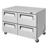 Turbo Air TUR-48SD-D4-N 48" Super Deluxe Four Drawer Undercounter Reach-In Refrigerator