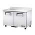 True TWT-48F-HC Two Section Solid Door Work Top Freezer