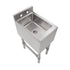 John Boos UBDS-1812 Freestanding Underbar Dump Sink