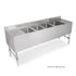 John Boos UBS4-2184-2D18 4-Compartment Underbar Sink with 18" Drainboards