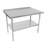 John Boos UFBLS3018 30" x 18" Stainless Steel Work Table with Undershelf