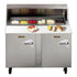 Traulsen UPT7212-LL 72" Refrigerated Counter- Hinged Left- 12 Pan Capacity
