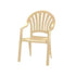 Grosfillex US092066 Pacific Fanback Sandstone Stacking Armchair (4 per case)
