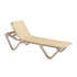 Grosfillex US155003 Khaki Nautical Stacking Sling Chaise w/ Sandstone Frame(2 per case)
