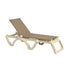 Grosfillex US167181 Taupe Jamaica Beach Stacking Chaise (16 per case)