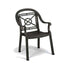 Grosfillex US214002 Charcoal Victoria Stacking Armchair (4 per case)
