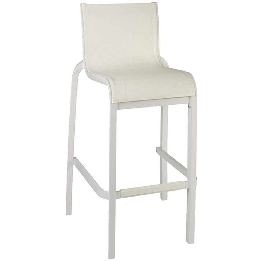 Grosfillex US030096 Sunset White Armless Barstool (2 per case)