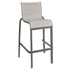 Grosfillex US300288 Solid Gray/Volcanic Black Sunset Armless Barstool (8 per case)