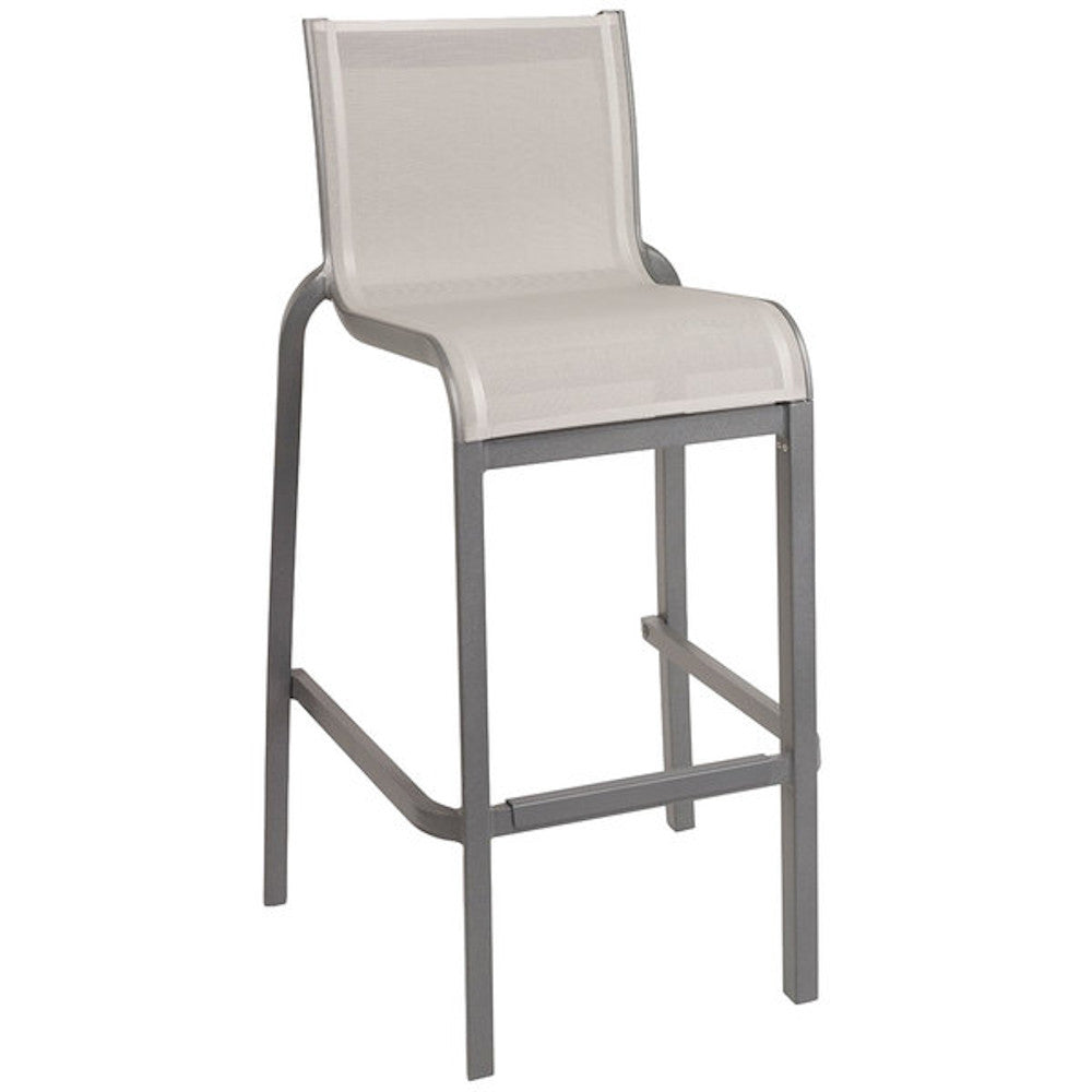 Grosfillex US030289 Sunset Gray/Platinum Gray Armless Barstool (2 per case)