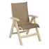 Grosfillex US355066 Taupe Belize Folding Sling Chair w/ Sandstone Frame (case of 2)